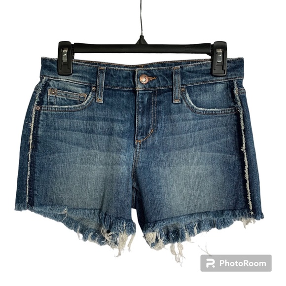 Joe’s Jeans The Ozzie Shorts Womens 24 Medium Blue Wash Cut Off Distressed - Picture 2 of 9
